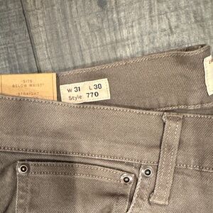 J. Crew Men's Taupe Straight Jeans